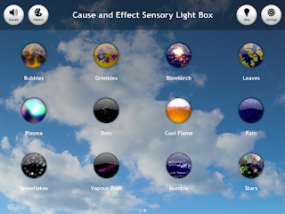 Gama de colores sensory light box