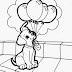 Elegant Cute Dog Printable Coloring Pages