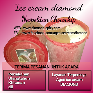 Gambar Ice cream diamond Neopolitan Chocochip