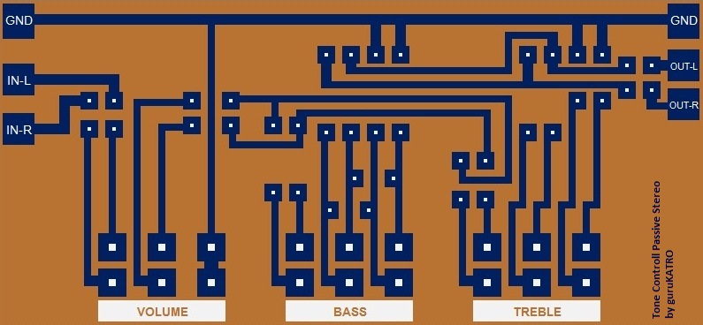 Membuat sendiri PCB Tone Control Pasif guruKATRO