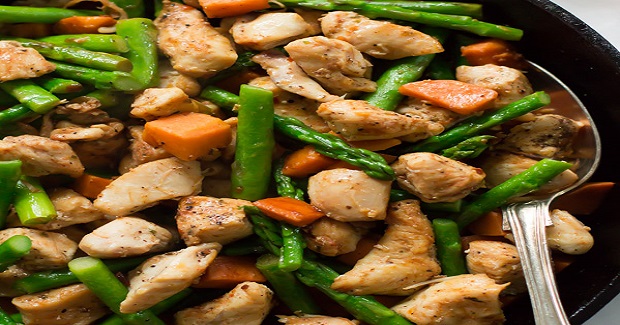Asparagus Sweet Potato Chicken Skillet Recipe Asparagus Sweet Potato Chicken Skillet Recipe