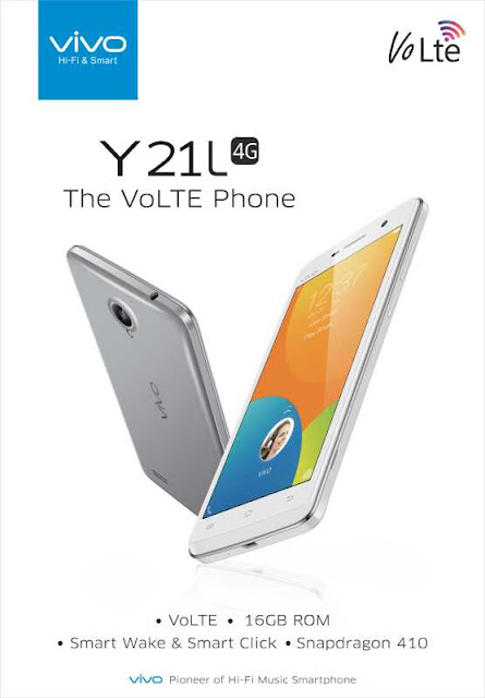 Vivo launches 4G VoLTE enabled Y21L in India at Rs. 7,490/- Vivo launches 4G VoLTE enabled Y21L in India at Rs. 7,490/-