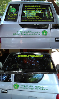Sticker Cutting Mobil STIQ An Nur