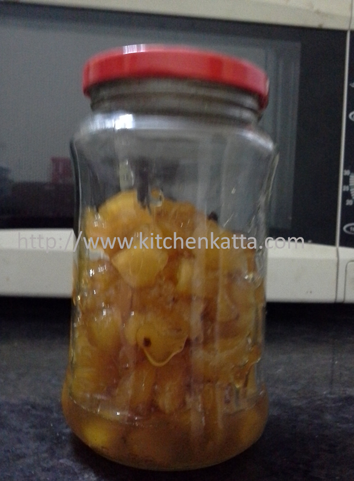 Pineapple murabba sweet pineapple side dish