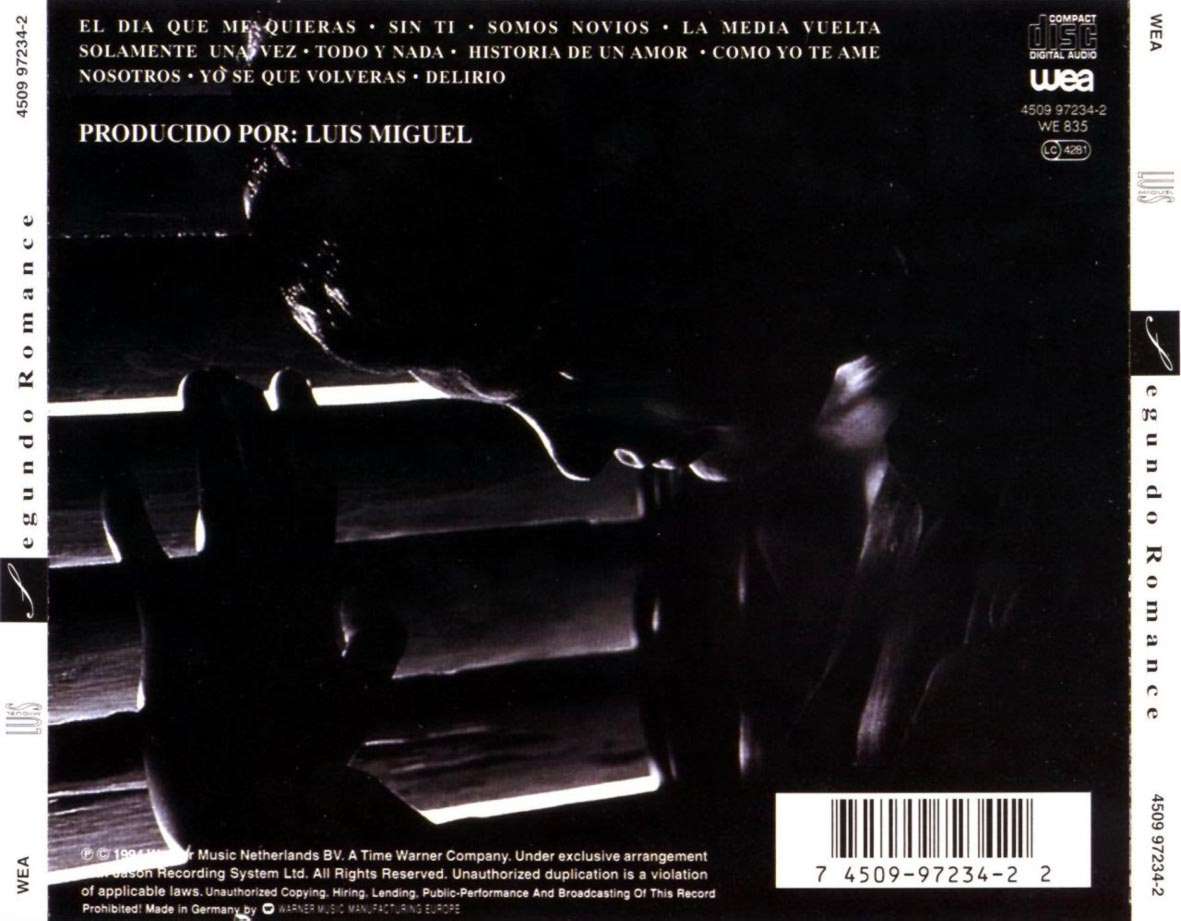 Swingville Luis Miguel Segundo Romance 1994
