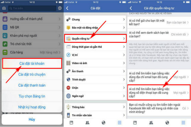Chặn người khác tìm kiếm facebook bằng số điện thoại chặn tìm kiếm facebook bằng số điện thoại 3
