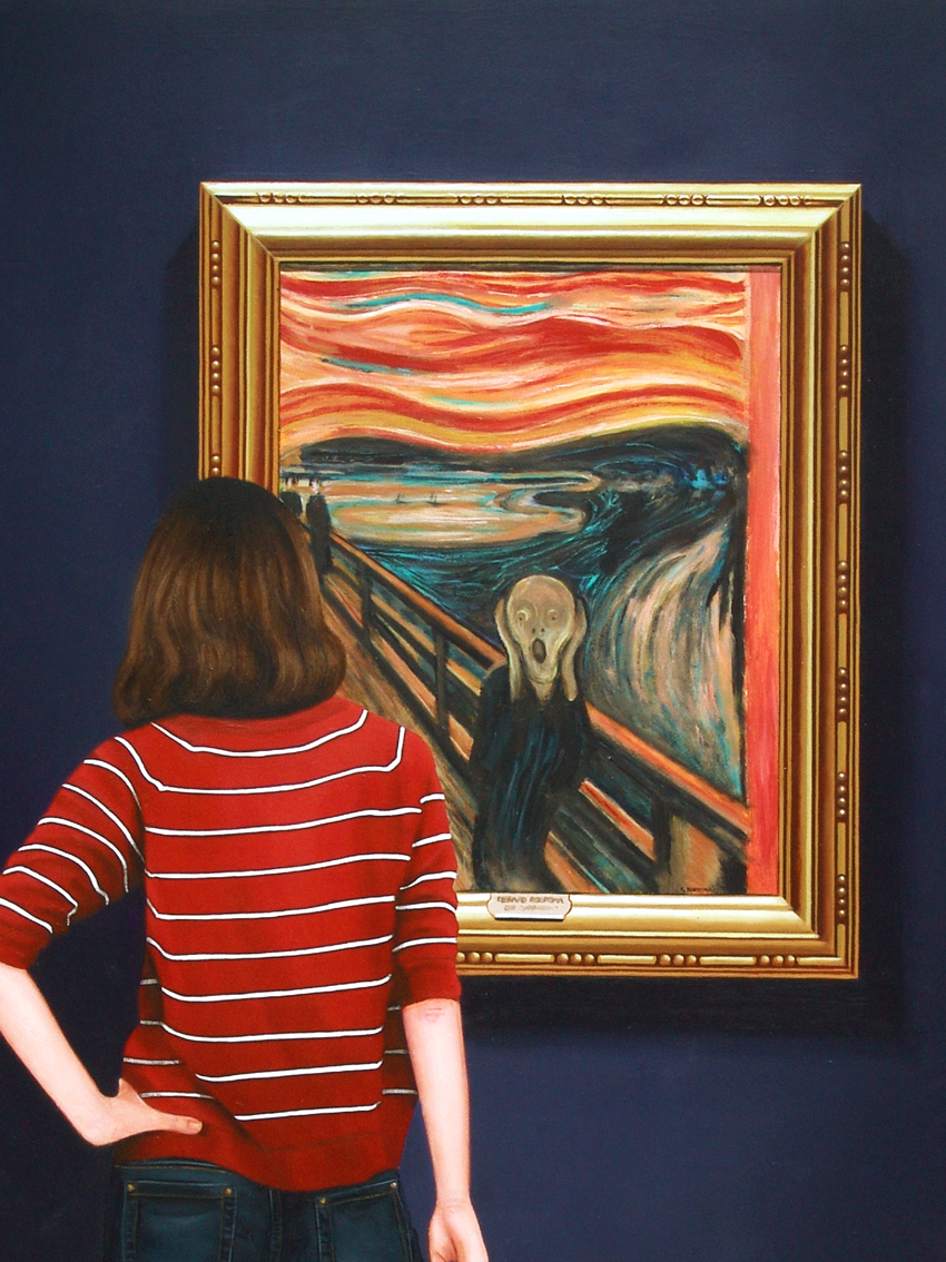 Daily realism paintings by Gerard Boersma The Scream Painting Of