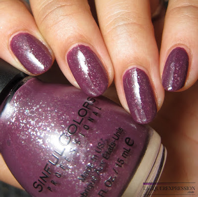 nail polish swatch of Namaste the Night by Sinful Colors sinfulcolors