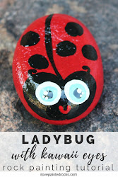 rock painted rocks painting ladybug paint easy ladybugs beginners diy idea project stone super crafts garden