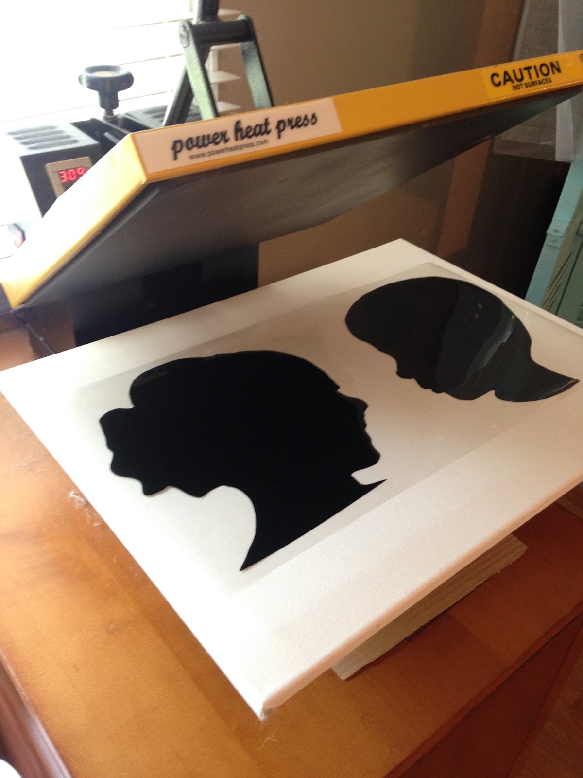 Heat Transfer Vinyl on (Stretched) Canvas How to Apply with a Heat