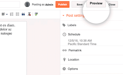 How to Create a Blogger Account 9 preview blogger post