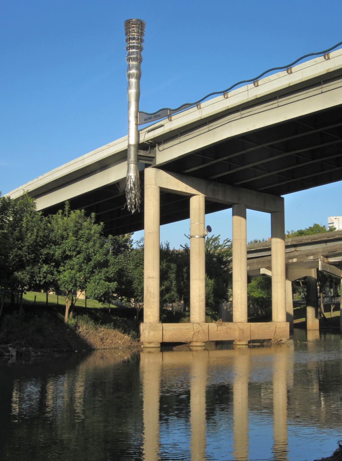 Houston in Pics Bridge Art The Buffalo Bayou Torches on the Gulf Free