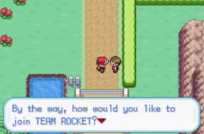Pokémon FireRed LeafGreen Nugget Bridge Team Rocket join offer
