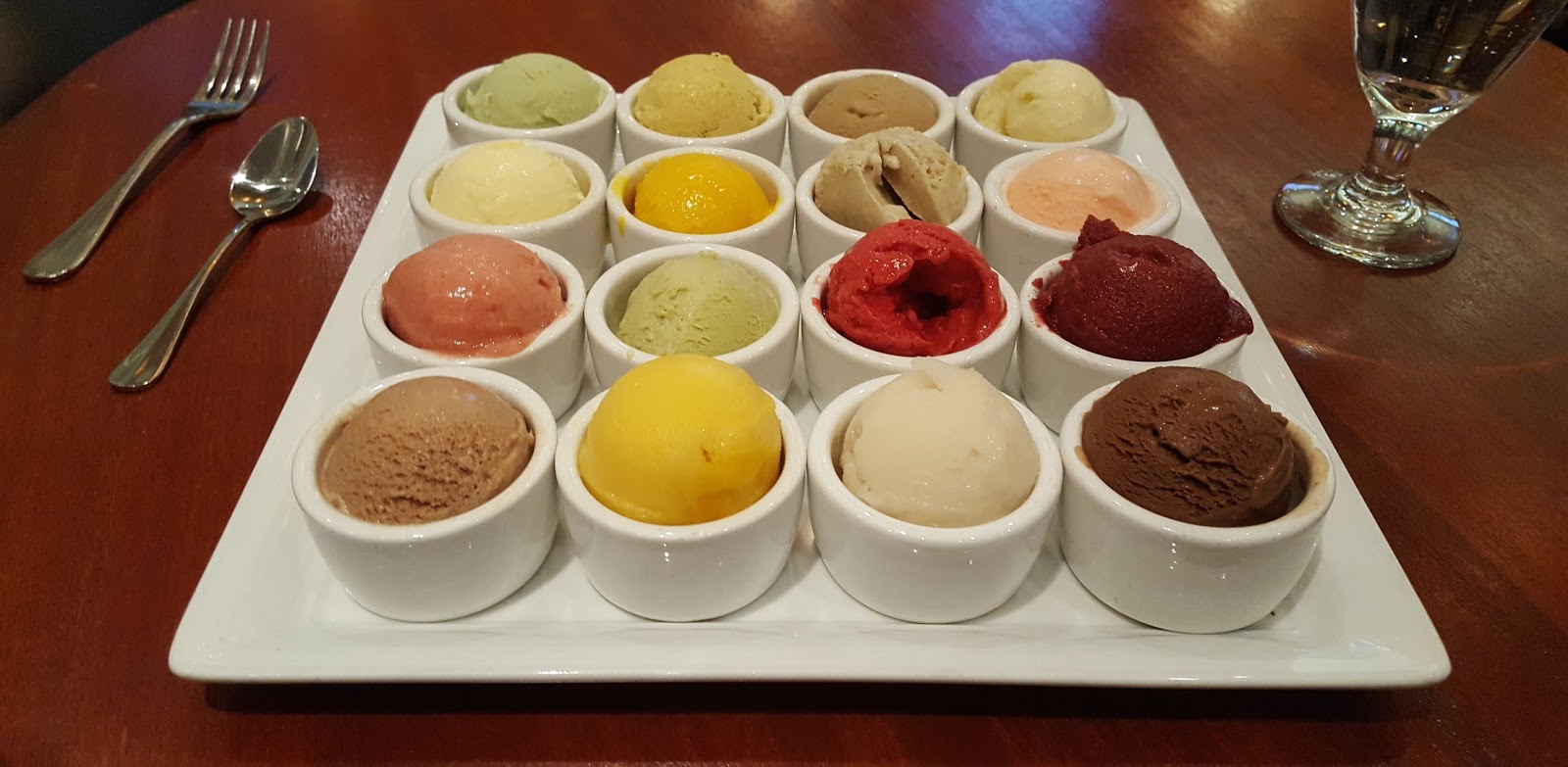 Ice Cream U Scream Ice Cream Tasting Game at Rick Moonen's RM Seafood