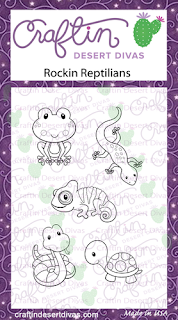  Rockin Reptilians Stamp Set