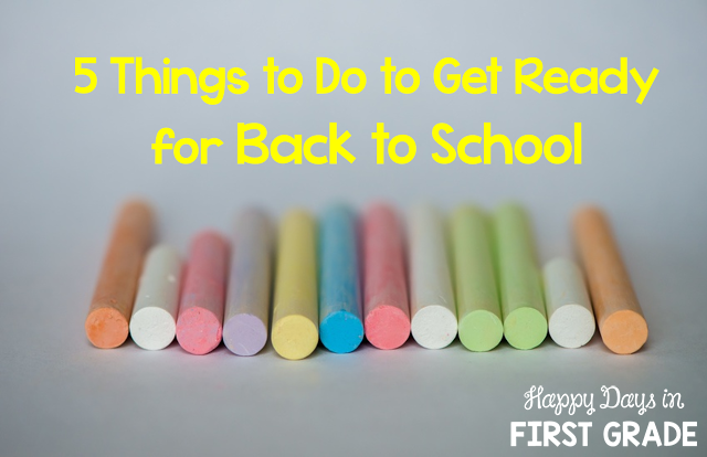 Who's Who and Who's New: 5 Things to Do to Get Ready for Back to School