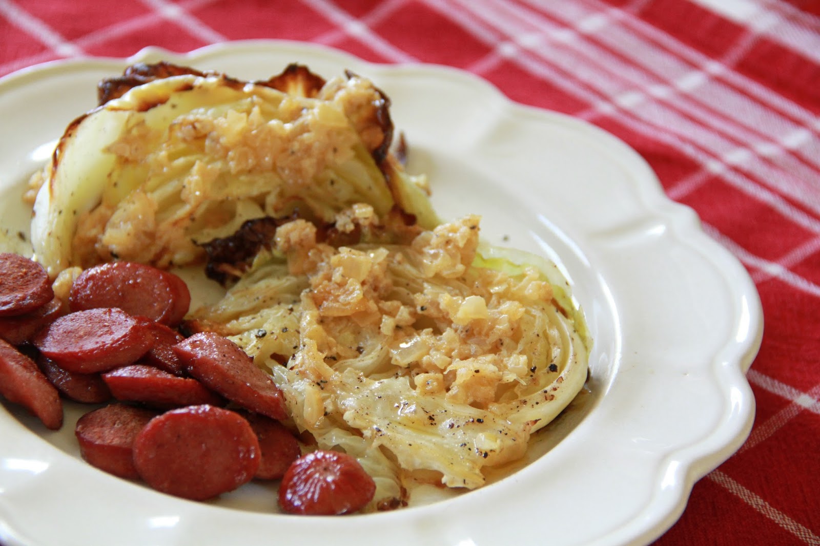 BEprimal Roasted Cabbage with Dijon Mustard Glaze