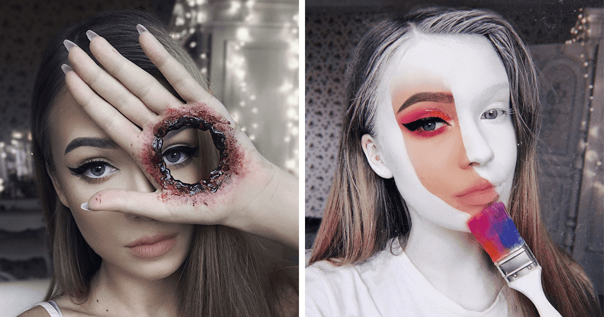 23-Year-Old Monika Mastered The Art Of Makeup For Halloween 23-Year-Old Monika Mastered The Art Of Makeup For Halloween