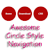 Awesome Circle Style Navigation Menu for Blogger