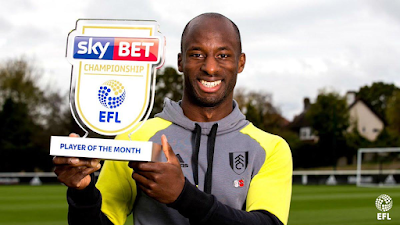 1a1a Nigerian footballer and Fulham FC foward, Omatsone Aluko named English Championship Player of the Month