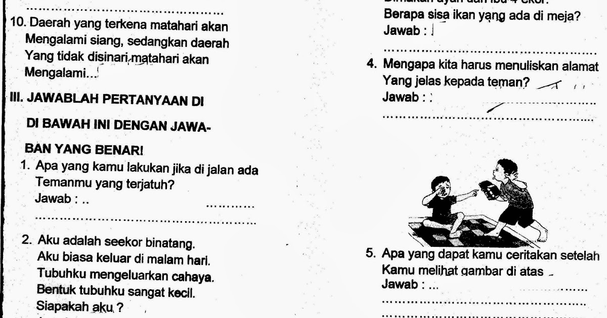 Menguasai Materi, Meraih Sukses: Panduan Lengkap Contoh Soal Ulangan Tematik Kelas 1 SD Semester 2
