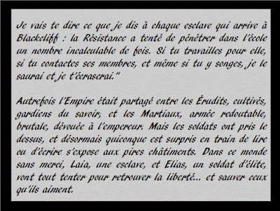 braise sous cendre tome Sabaa Tahir