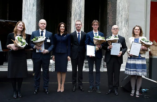 Crown Princess Mary of Denmark presents the awards for Elite Research (EliteForsk) at a ceremony at the Glyptoteket Art Museum in Copenhagen
