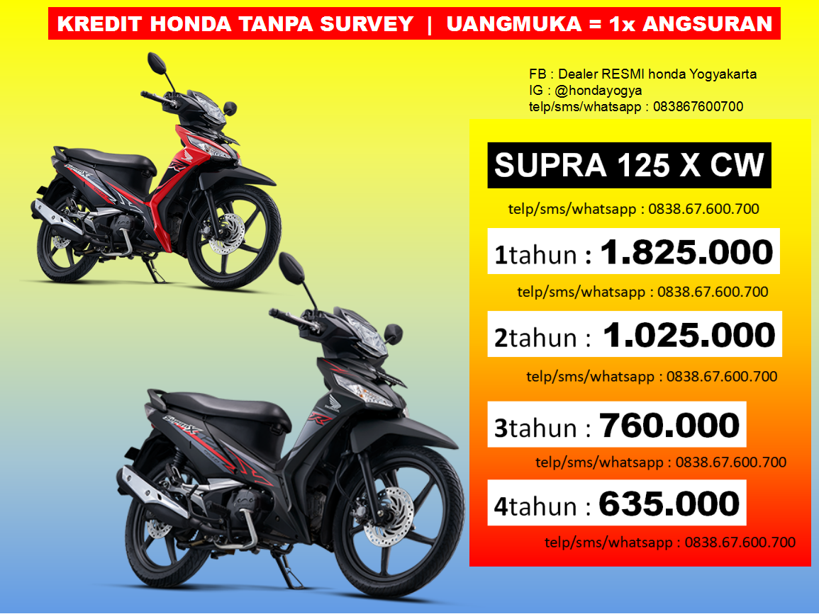 dealer honda yogyakarta promo kredit tanpa survey
