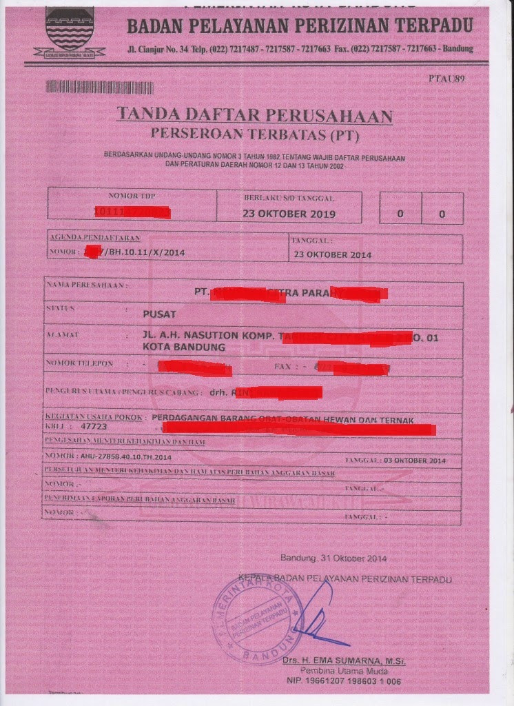 Tanda Daftar Perusahaan (TDP)-mega-birojasa-bandung