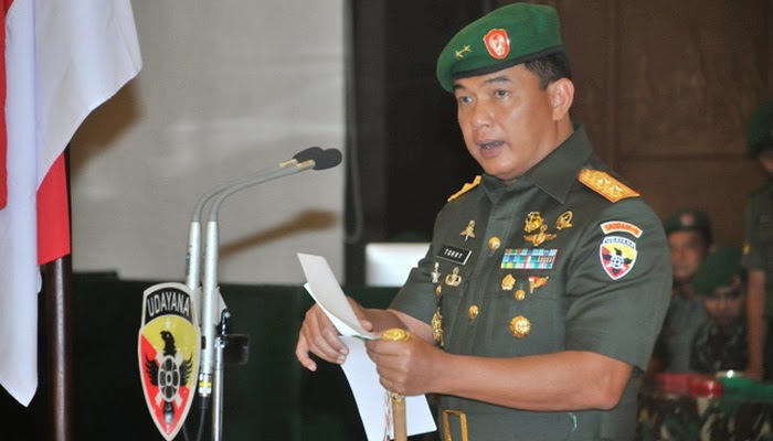 5 Pamen Kodam Udayana Terima Tongkat Komando