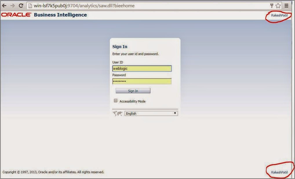 OBIEE 11g/12c and ODI12c Remove Help and About Product link from sign