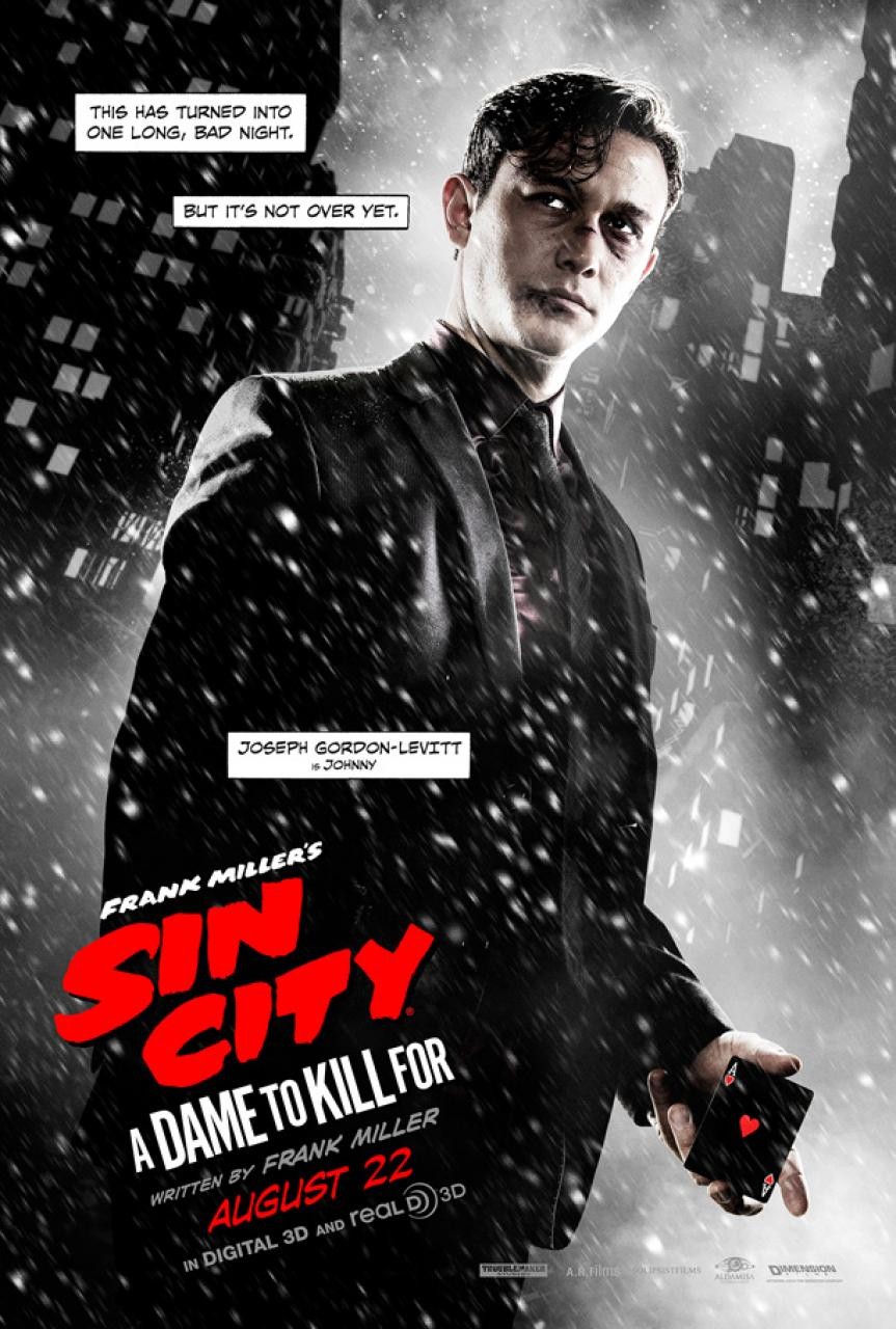 ｃｉａ こちら映画中央情報局です Sin City 2 シン シティ2 ア デイム トゥ キル フォー が ジェシカ アルバ ロザリオ ドーソン ジョー ゴードン レヴィットらのキャラクター ポスターを 5枚同時にリリース