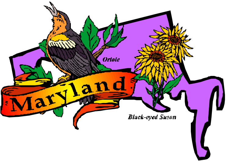 clipart map of maryland - photo #36