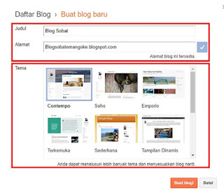 Cara Mudah Membuat Blog di Blogger Cara Mudah Membuat Blog di Blogger