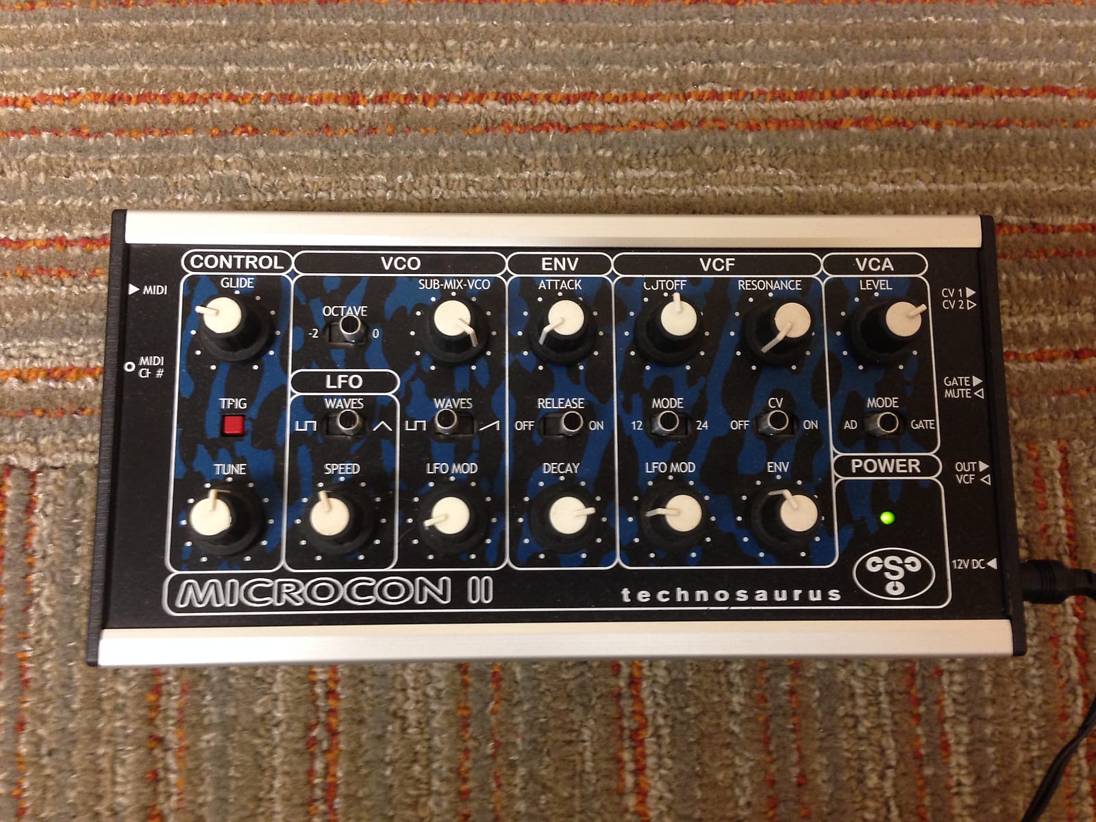 MATRIXSYNTH Technosaurus Microcon II Analog synth with MIDI in, filter
