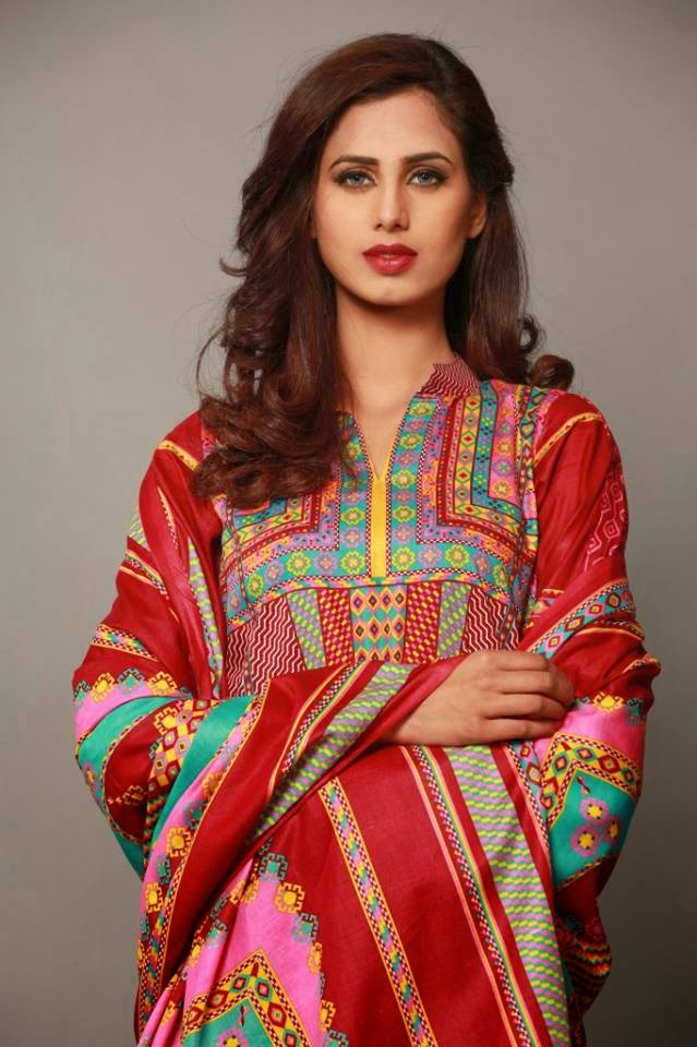Batik Latest Summer Lawn Collection 2015 by Moon Textile myfiercefashion