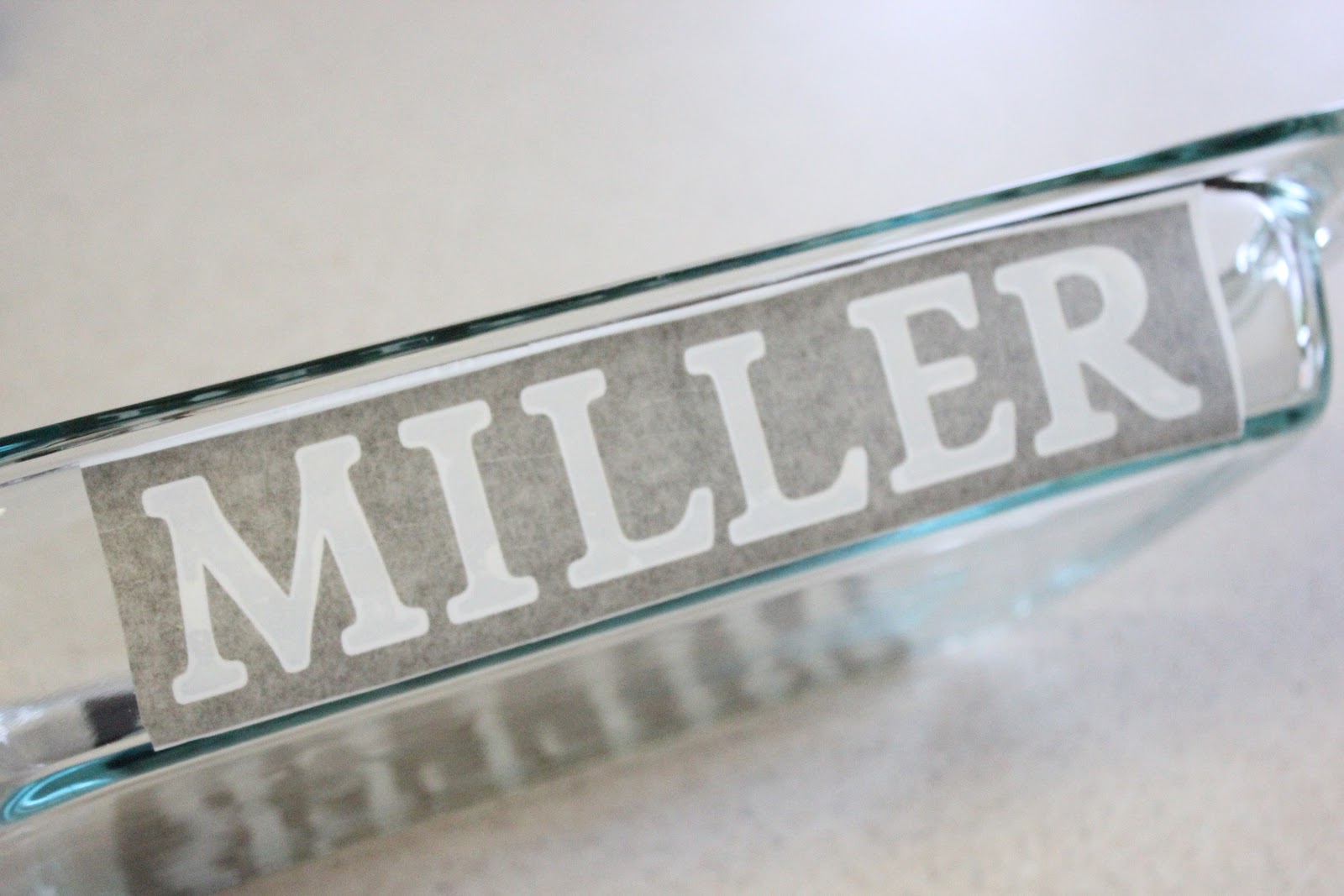 How to Add Your Name to a Glass Baking Dish – Mary Martha Mama