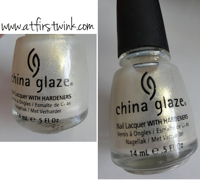 China glaze 951 White cap nail polish bottle