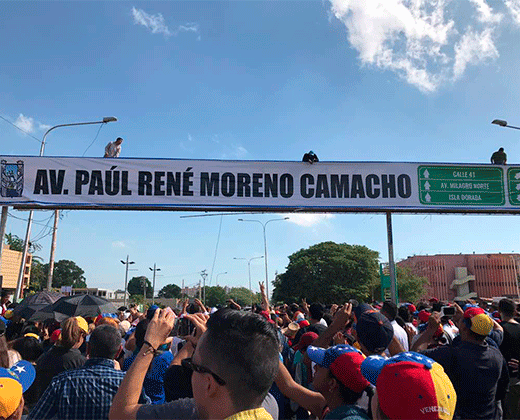 Avenida Fuerzas Armadas en Maracaibo fue rebautizada con el nombre de Paúl Moreno 