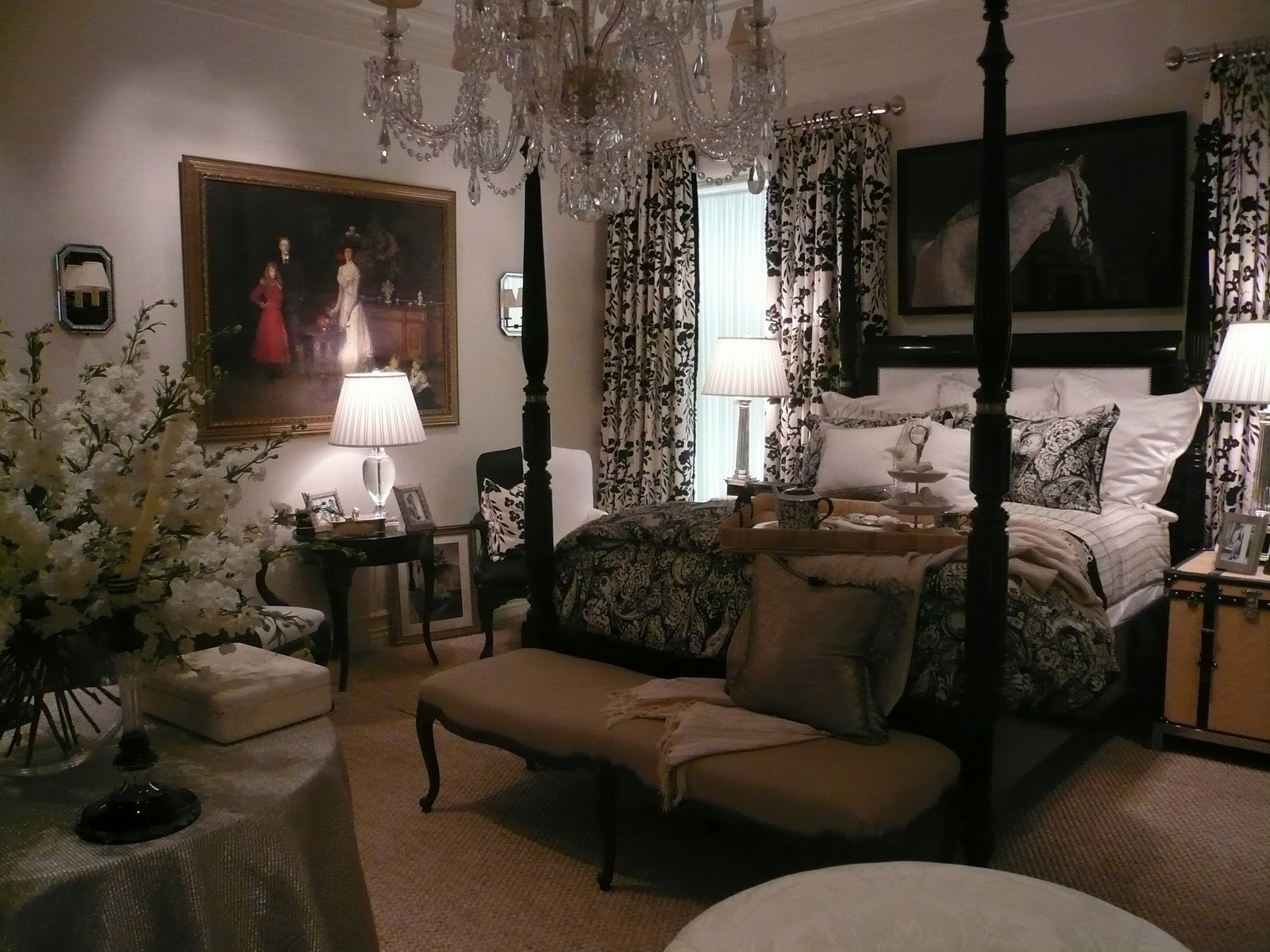The Fine Living Muse : Beautiful Master Bedrooms With Chandeliers In Them