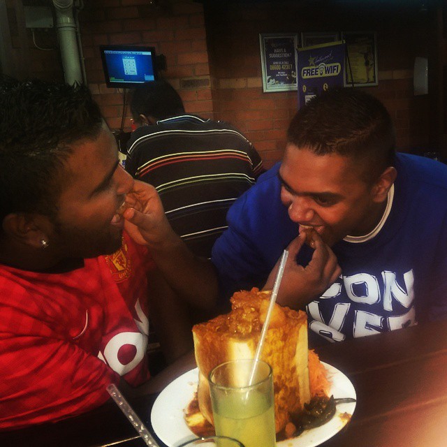 Bunny Chow fun at Hollywood Bunny Chow fun at Hollywood Springfield Park, Durban, Half Bunny Chow