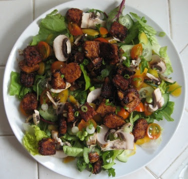 ol' reliable seared tempeh salad