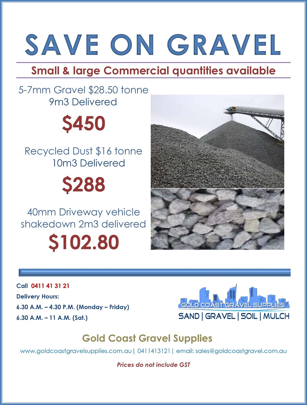 Gold Coast Landscape Supplies Blog Gravels for trade
