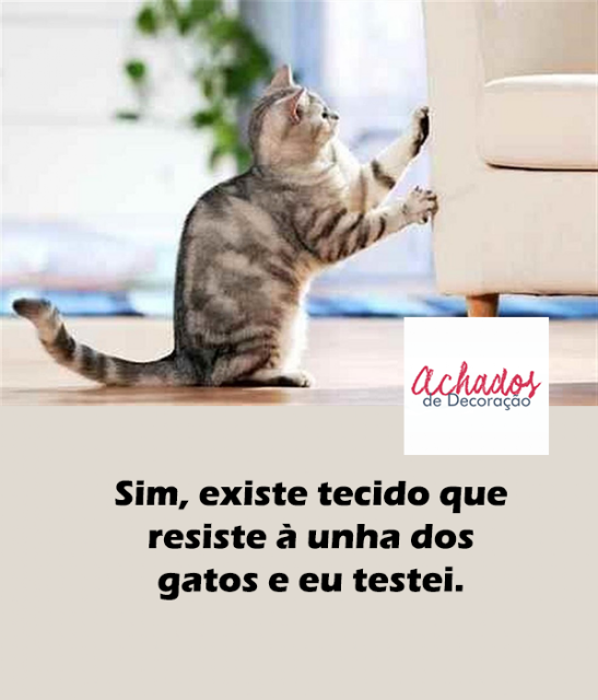 blog Achados de Decoração. Tecido para sofá resistente à unha dos gatos blog Achados de Decoração. Tecido para sofá resistente à unha dos gatos