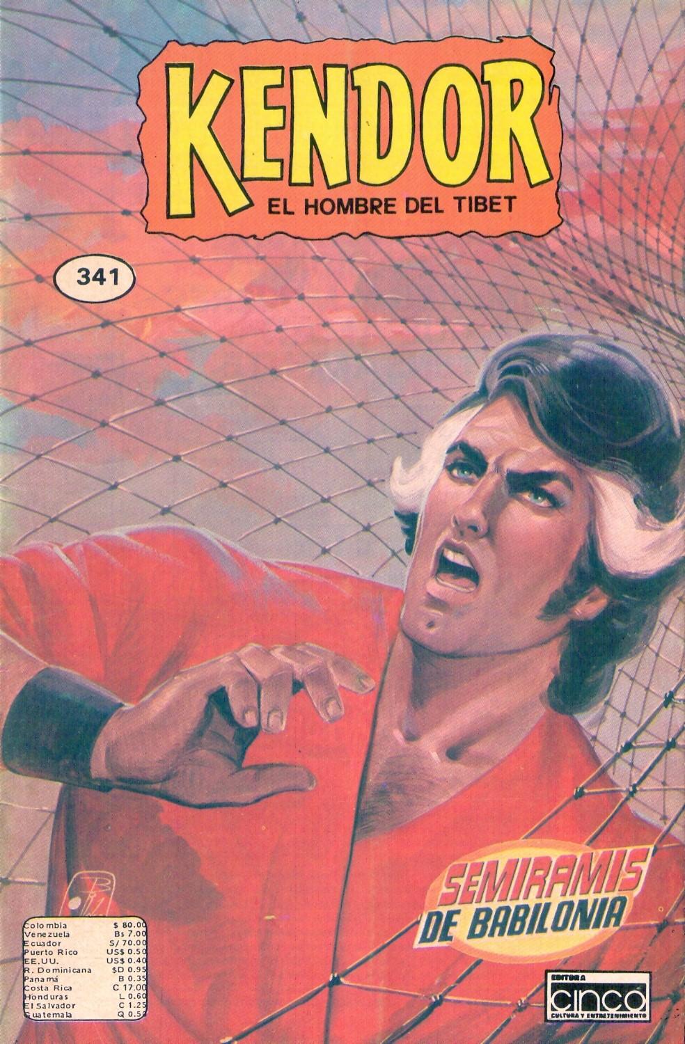 Mexico Comic Aventuras 2 Kendor El Hombre Del Tibet 341 Al 345 