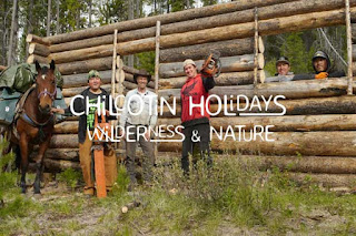 Learning to build two log cabins in one week with Chilcotin Holidays Learning to build two log cabins in one week with Chilcotin Holidays