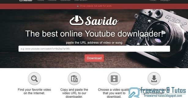 Savido : un nouvel outil en ligne pour télécharger les vidéos de Youtube, Facebook et Cie