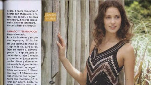 Solero de dama tejido con crochet zig zag