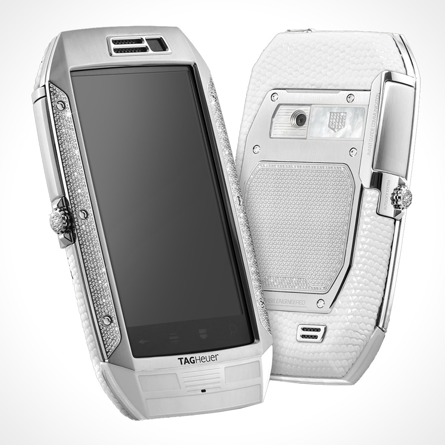 Tag Heuer Link Collection gets a White Lizard diamond phone