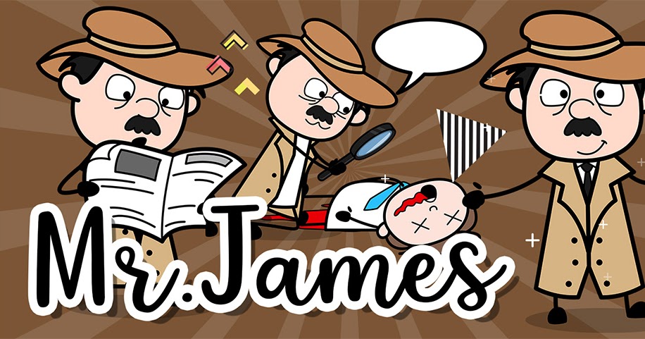 Detective - Mr. James - Vector Cartoon Character